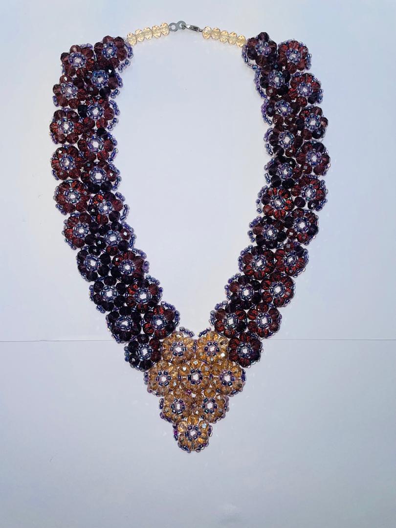 Jewelry set Violet & Silver